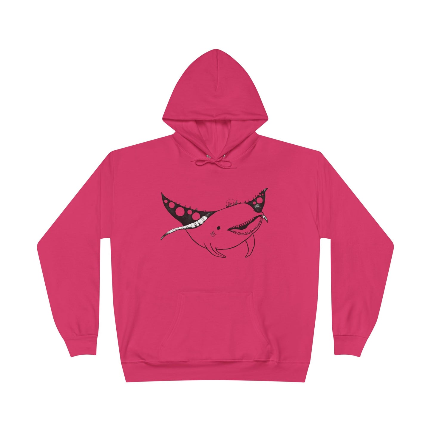 Space Whale Hoodie Sweatshirt - Funny Cartoonish Design