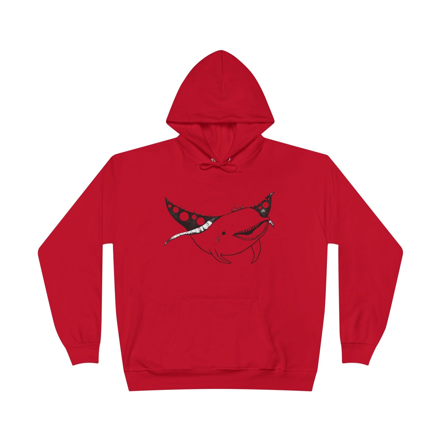 Space Whale Hoodie Sweatshirt - Funny Cartoonish Design