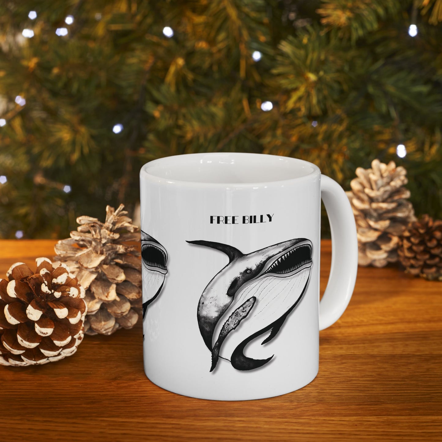 Free Billy Mug, Free Willy Movie Satire, Whale Mug, Unique Gift Idea