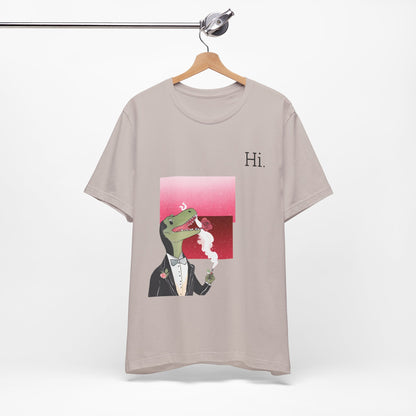 Dinosaur in a Suit Tee " Hi "