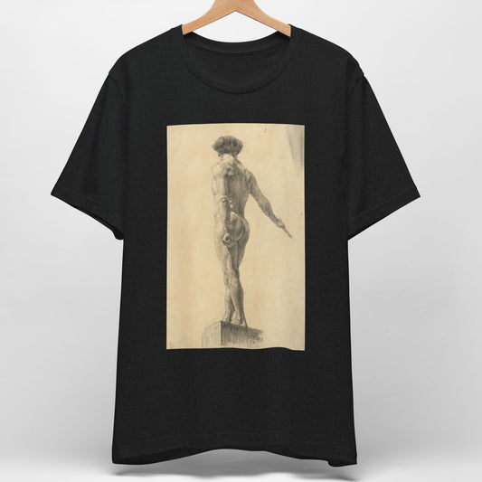 Naked Man On Stage T Shirt - Artistic Tee - Unique Gift for Artists