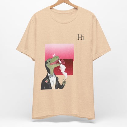 Dinosaur in a Suit Tee " Hi "