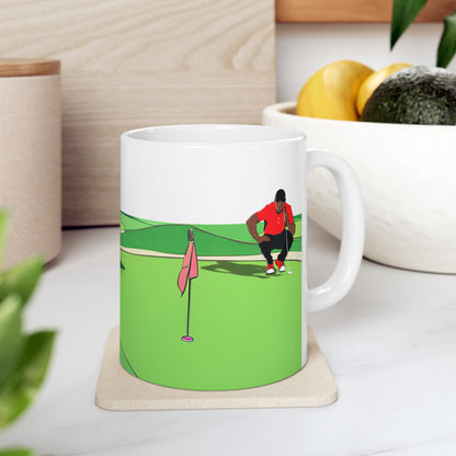 Tiger Woods Inspired Golf Mug, Golf Lover, Golf Enthusiast, Golfer Gift Mug