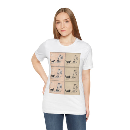 Anime & Classic Drawing Short Sleeve Tee