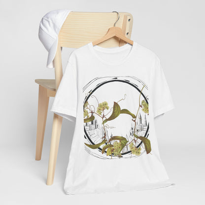 Geometric Nature Lover T-Shirt, Tree Love Shirt, Window to the Soul Tee, Nature Printed Top, Unisex Graphic Tee