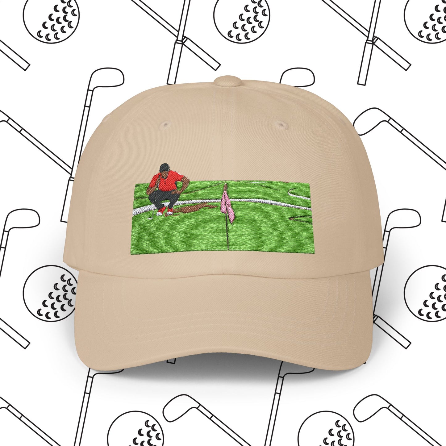 Embroidered Golf Hat, Pro Player Inspired, Strapped Golf Hat, Golf Lover Gift