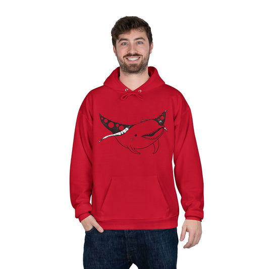 Space Whale Hoodie Sweatshirt - Funny Cartoonish Design