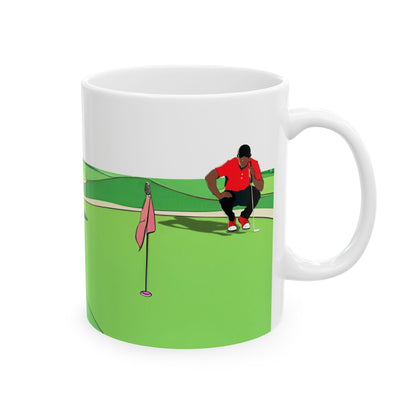 Tiger Woods Inspired Golf Mug, Golf Lover, Golf Enthusiast, Golfer Gift Mug