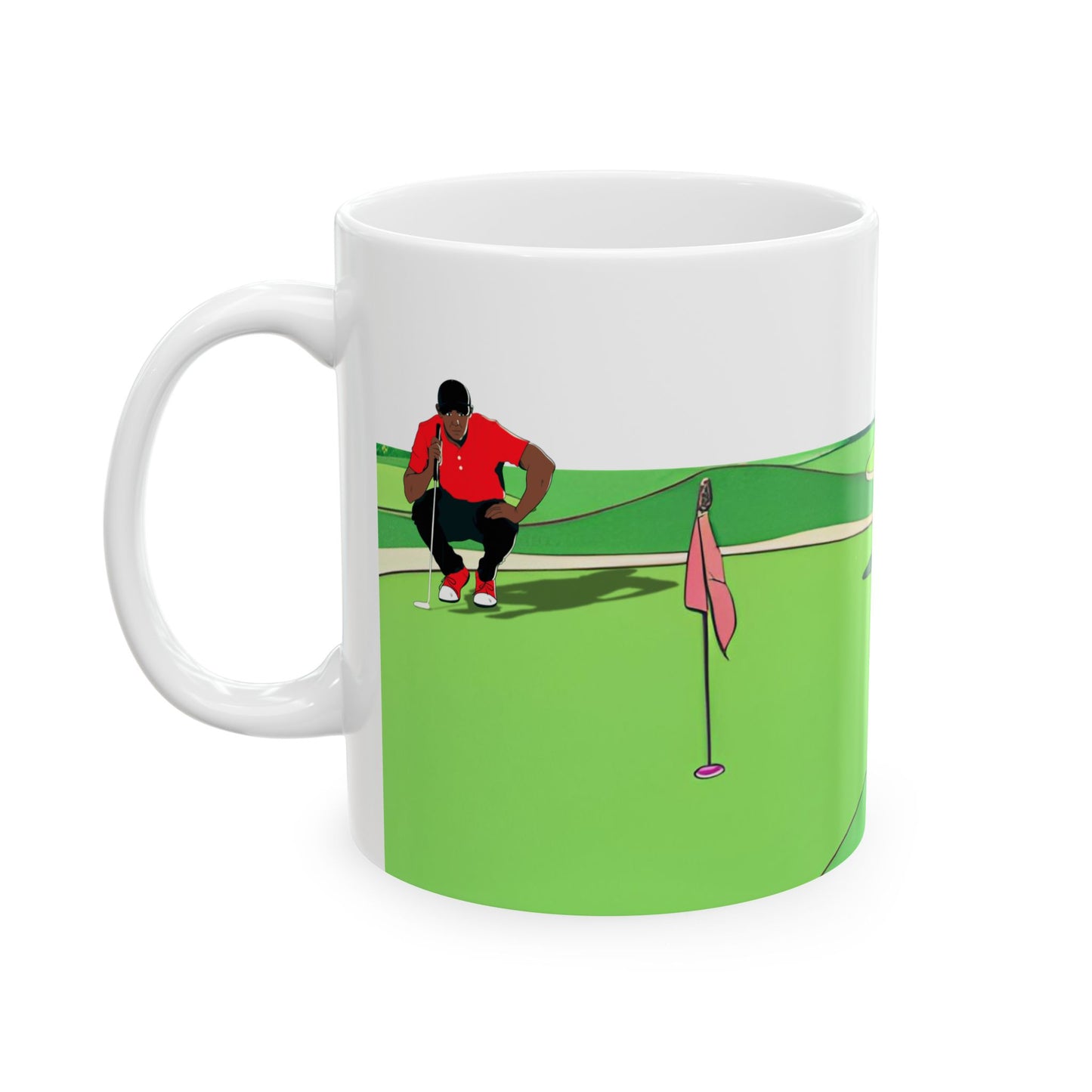 Tiger Woods Inspired Golf Mug, Golf Lover, Golf Enthusiast, Golfer Gift Mug