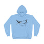 Space Whale Hoodie Sweatshirt - Funny Cartoonish Design