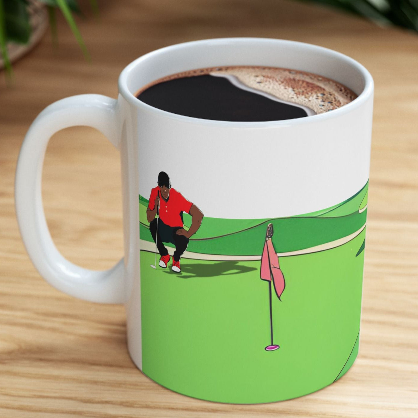 Tiger Woods Inspired Golf Mug, Golf Lover, Golf Enthusiast, Golfer Gift Mug