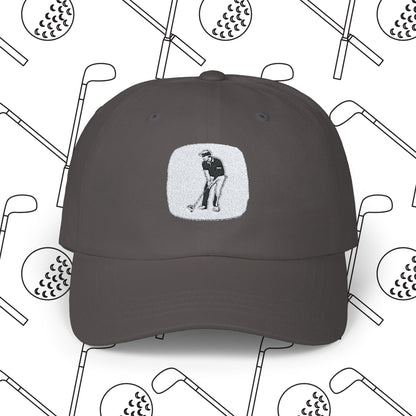 Embroidered Golf Dad Cap - Minimalistic Adjustable Strap Golf Hat for Men and Women