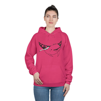 Space Whale Hoodie Sweatshirt - Funny Cartoonish Design