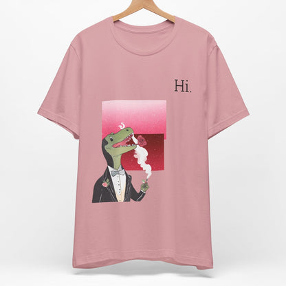 Dinosaur in a Suit Tee " Hi "