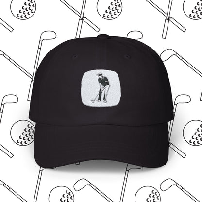 Embroidered Golf Dad Cap - Minimalistic Adjustable Strap Golf Hat for Men and Women