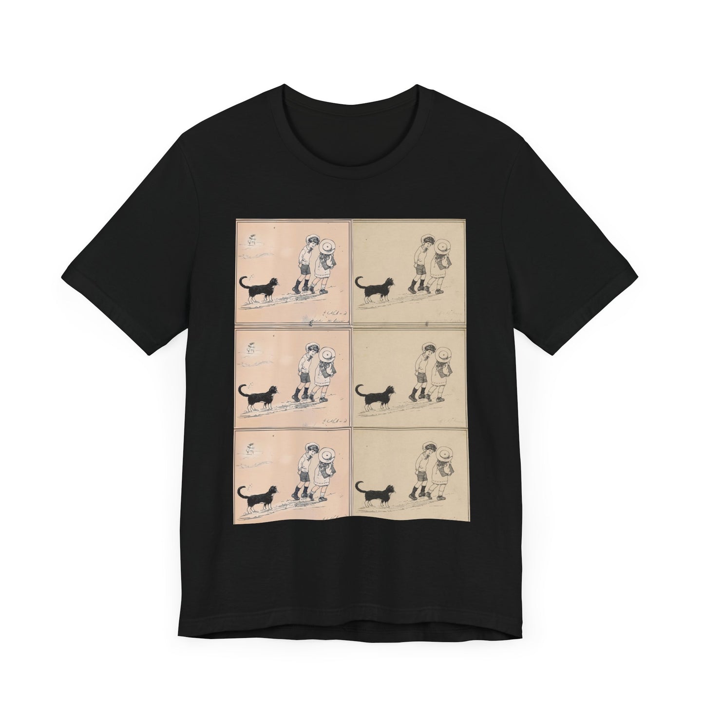 Anime & Classic Drawing Short Sleeve Tee