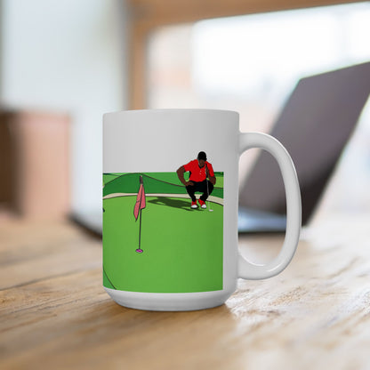 Tiger Woods Inspired Golf Mug, Golf Lover, Golf Enthusiast, Golfer Gift Mug