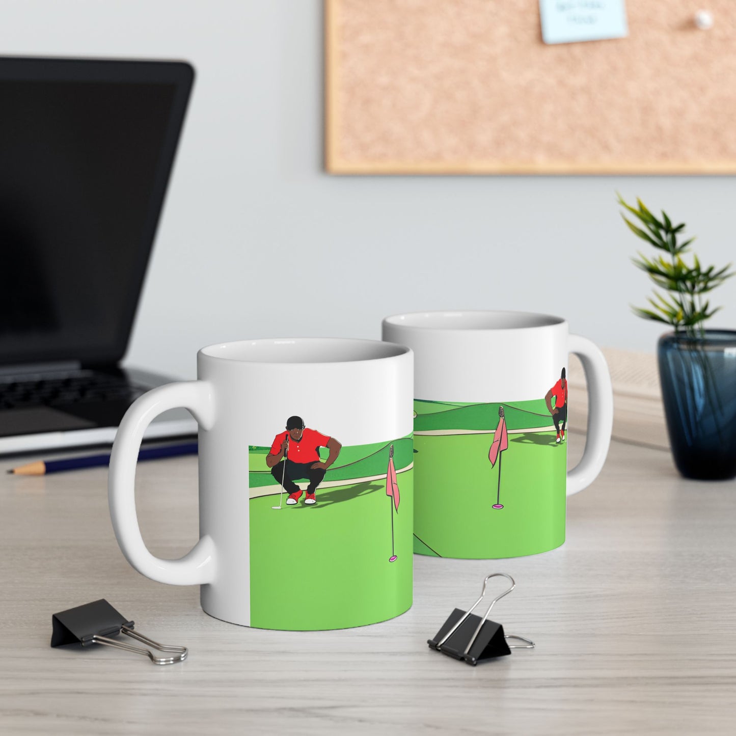 Tiger Woods Inspired Golf Mug, Golf Lover, Golf Enthusiast, Golfer Gift Mug